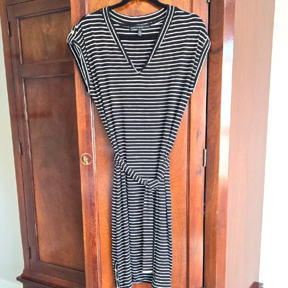 White House Black Market Striped Sailor Dress, Size: Medium